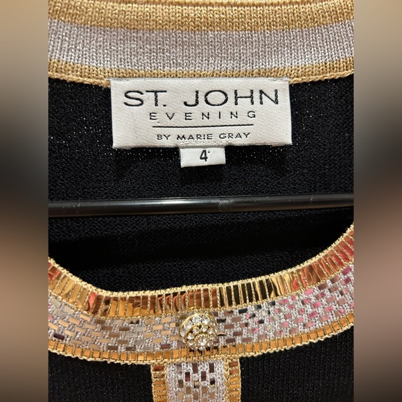 St John Black 2-Piece Evening Skirt Set - Picture 4 of 6